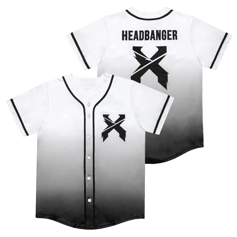 Excision: Unleash the Fury with This Headbanging Baseball Jersey - Premium jersey from Lizard Vigilante - Just $38.88! Shop now at Lizard Vigilante