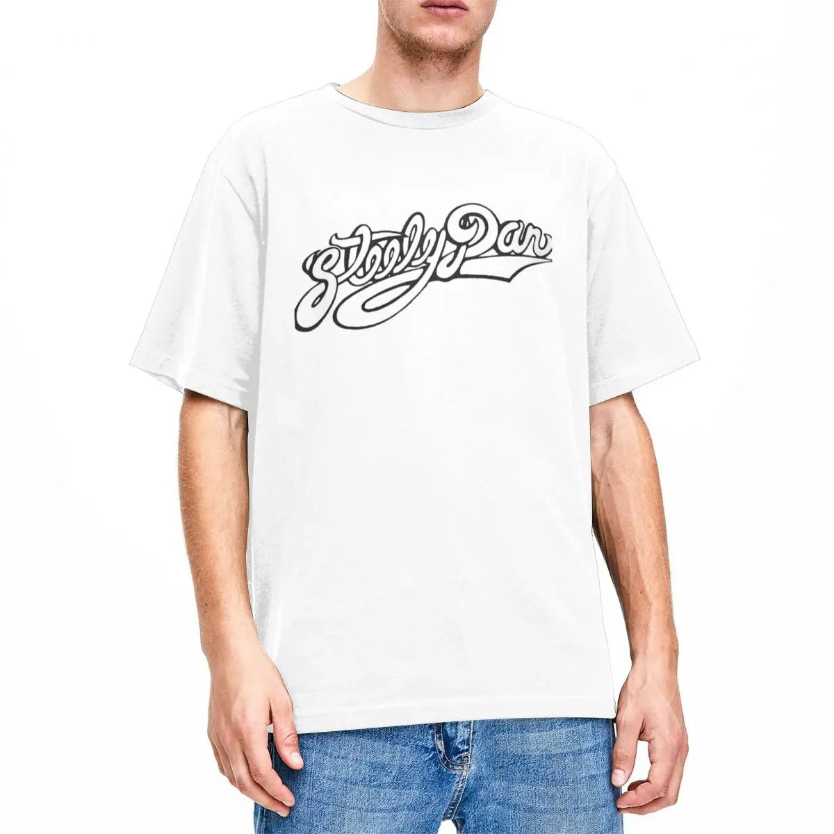 Steely Dan T-Shirt Men Vintage 100% Cotton TShirts Summer O-Neck Hip Hop Tee Shirt Oversized Clothes - Premium T-shirt from Lizard Vigilante - Just $20.99! Shop now at Lizard Vigilante