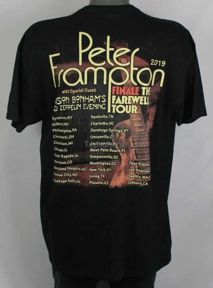 Peter Frampton 2019 Farewell Tour Double-Sided Concert T-Shirt – XL | Graphic Tee for Men - Premium T-Shirt from Lizard Vigilante - Just $23.95! Shop now at Lizard Vigilante