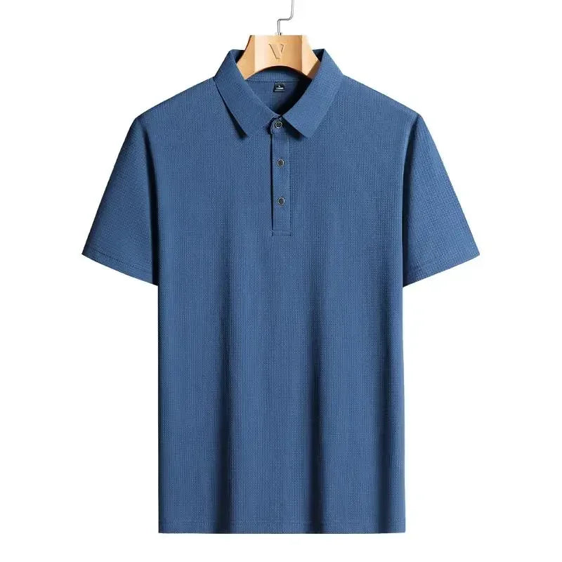 Pack of 1 or 2 Summer Premium Polo Shirts Men Plus Size 45-150kg 99lb-330lb Short Sleeve T Shirt Plain Casual Loose Oversized Tops Men Clothing M-9XL - Premium polo shirt from Lizard Vigilante - Just $30.99! Shop now at Lizard Vigilante