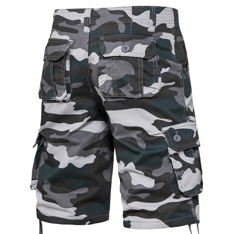 Men's Best Camo Shorts Summer Casual Half Pants Camouflage Outdoor Sports Short Pants Side Pocket Cotton Breathable Shorts - Lizard Vigilante