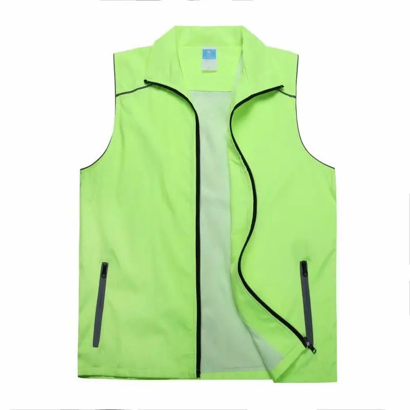 Night Reflective Safety Vest - High Visibility Workwear - Premium vest from Lizard Vigilante - Just $19.88! Shop now at Lizard Vigilante