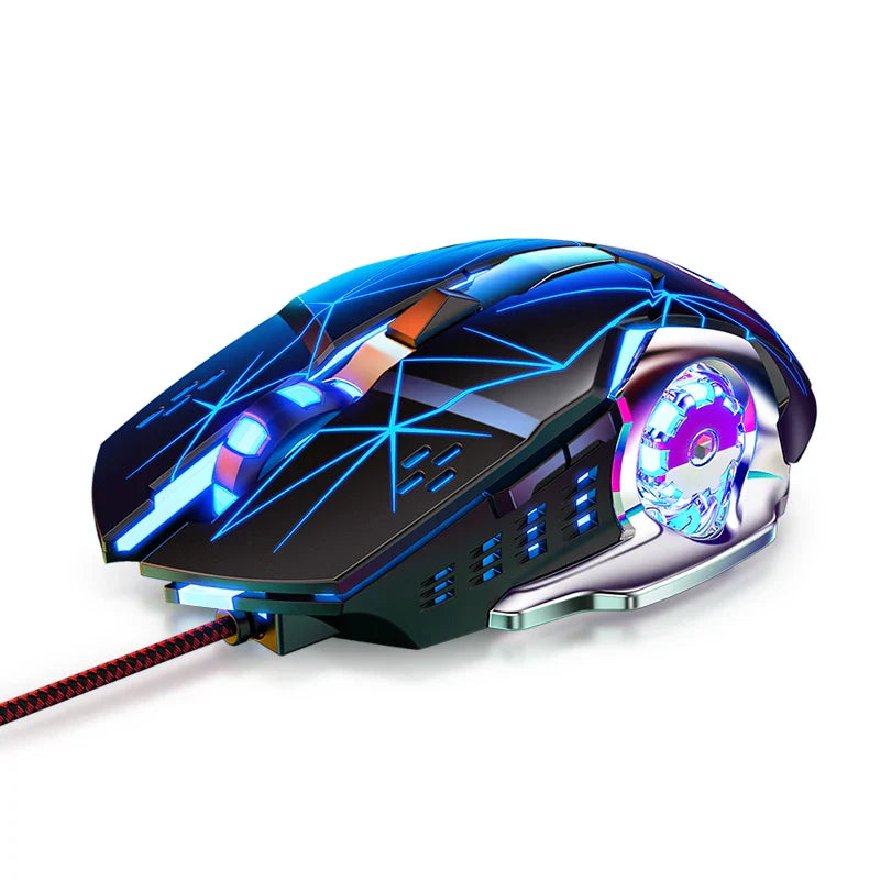 G15 Mechanical Gaming Mouse 7-Color Breathing Light Wired Laptop USB Desktop Office Computer Gaming Mouse Mute