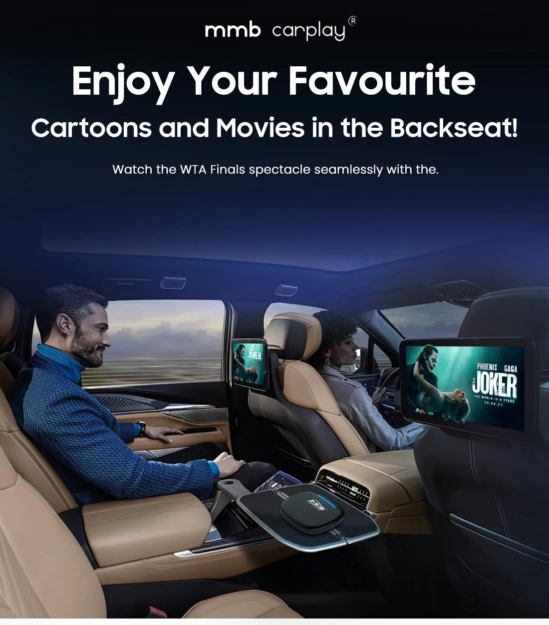 MMB MAX 5.0 “Road Riot AI Box” — Android 13, 8-Core QCM6225, Wireless CarPlay & Android Auto, Split-Screen GPS, 8GB+128GB, Netflix/YouTube