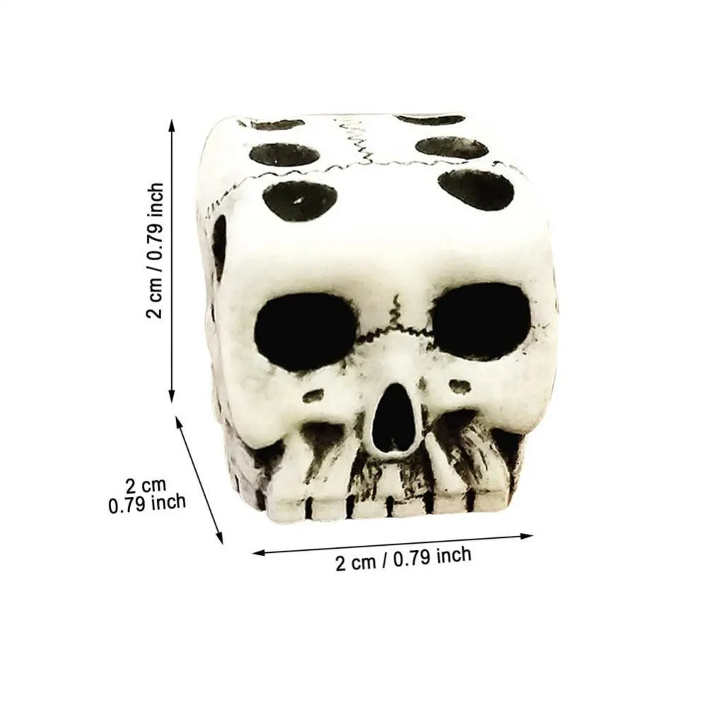 4Pcs Skull Dice 6-Sided Bone Unique Gift Gamer Great For Role Playing Board Game For Halloween - Premium dice from Lizard Vigilante - Just $16.88! Shop now at Lizard Vigilante