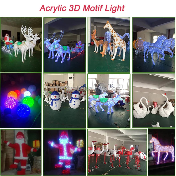 Outdoor Christmas Tree Decoration Life Size Christmas Statue For Sale