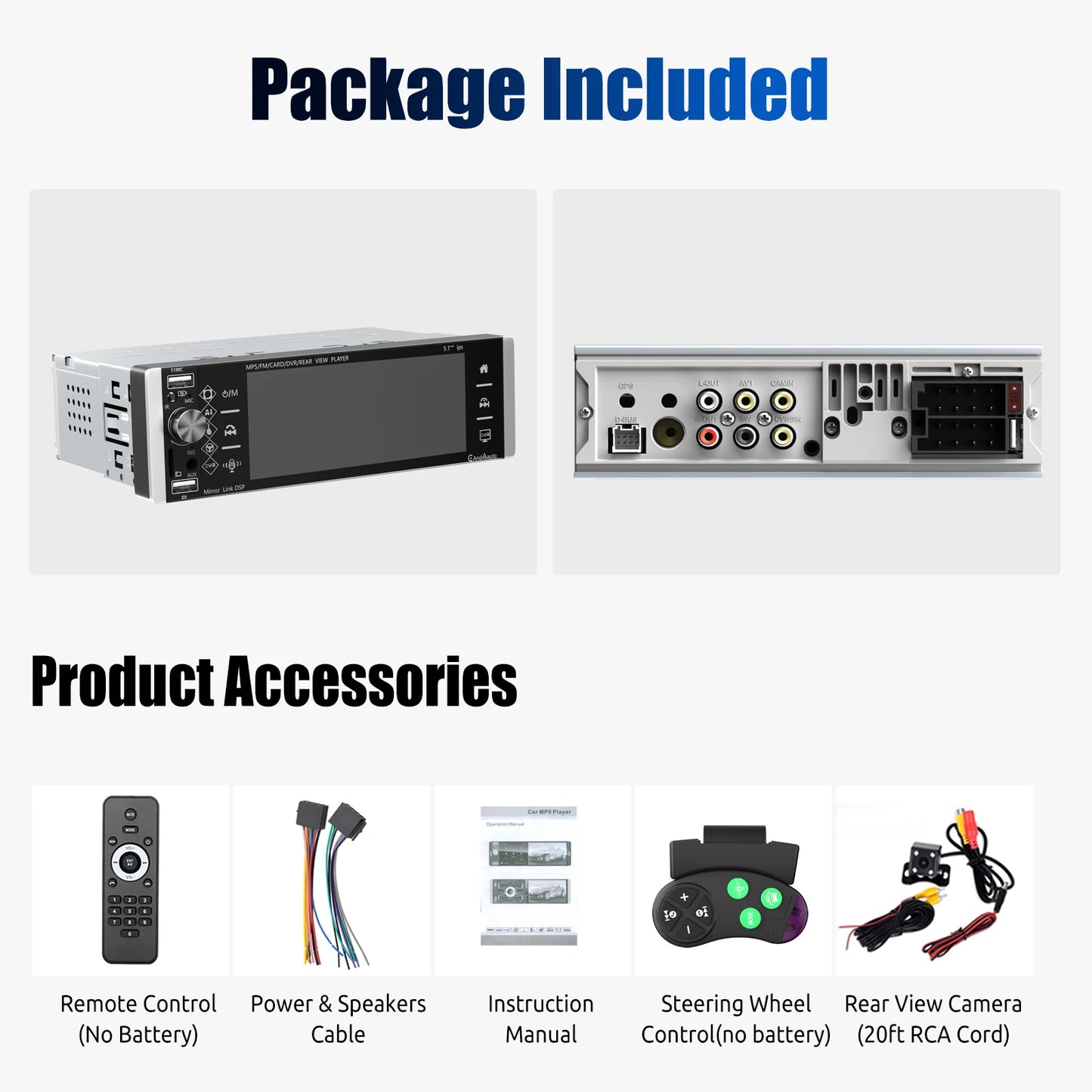 ESSGOO InfernoDrive 5" HD Car Stereo — The Rebel’s Wireless Command Center