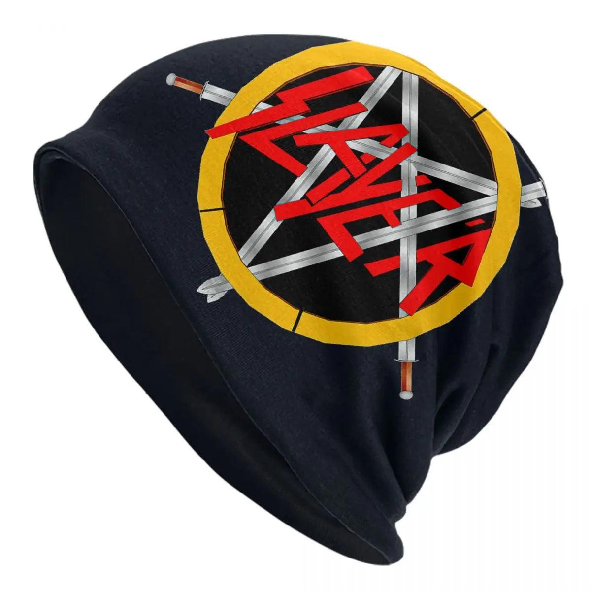 Heavy Metal Rock Megadeths Print Beanie Cap Unisex Winter Warm Bonnet Homme Knit Hats Fashion Ski Skullies Beanies Hats For - Lizard Vigilante