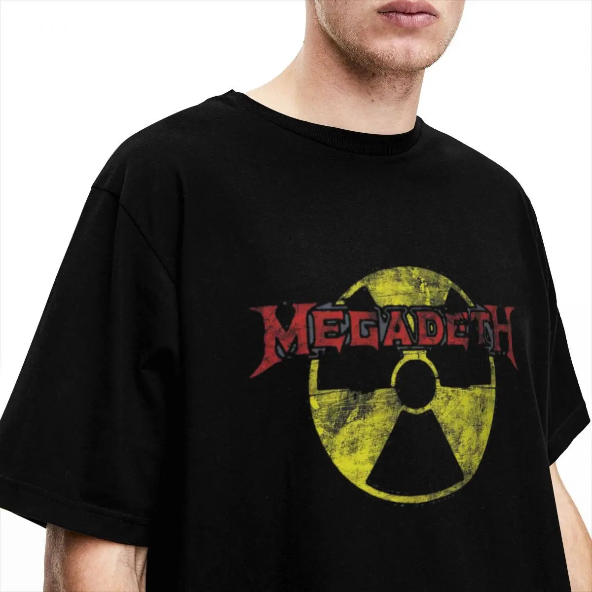 Megadeth Metal Band T-Shirt – Men's and Women's Crew Neck 100% Cotton Black Heavy Metal Short Sleeve Tee - Premium T-Shirt from Lizard Vigilante - Just $23.88! Shop now at Lizard Vigilante