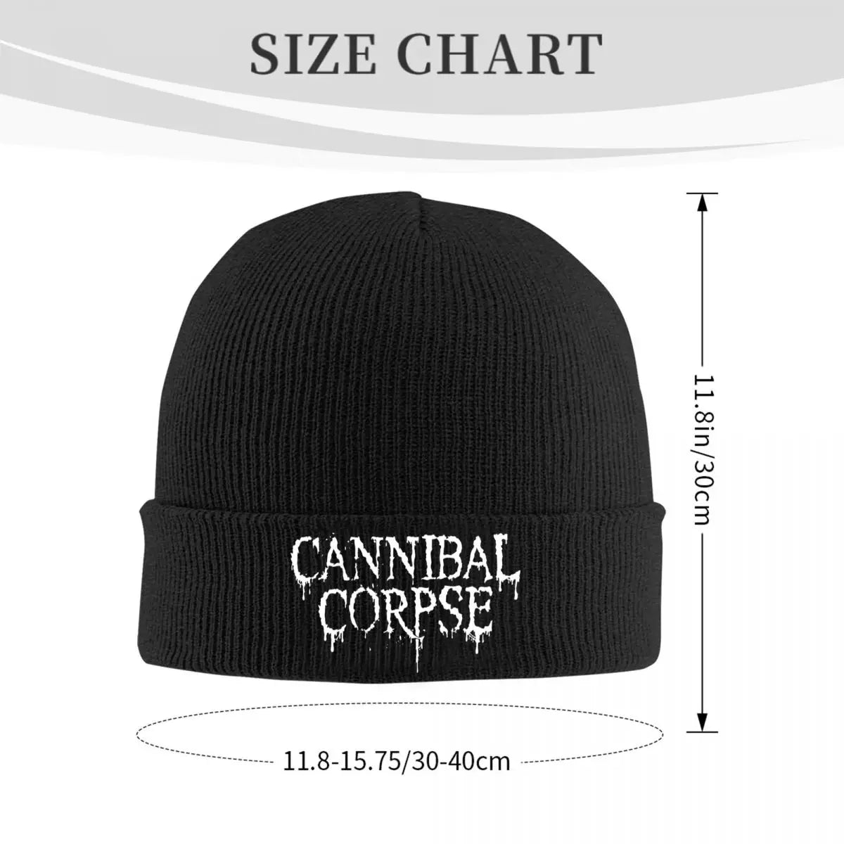 Cannibal Corpse Logo Knit Beanie Hat - Warm Hip Hop Winter Skull Cap for Men & Women - Premium beanie from Lizard Vigilante - Just $21.08! Shop now at Lizard Vigilante