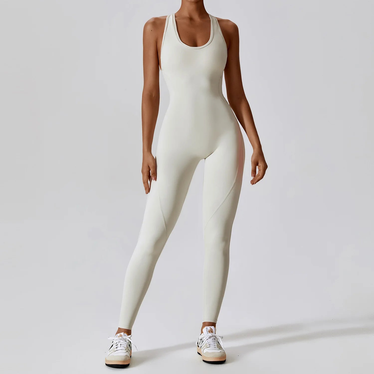 Seamless Yoga Jumpsuit - All-in-One Workout Outfit for Women - Premium bodysuit from Lizard Vigilante - Just $38.88! Shop now at Lizard Vigilante