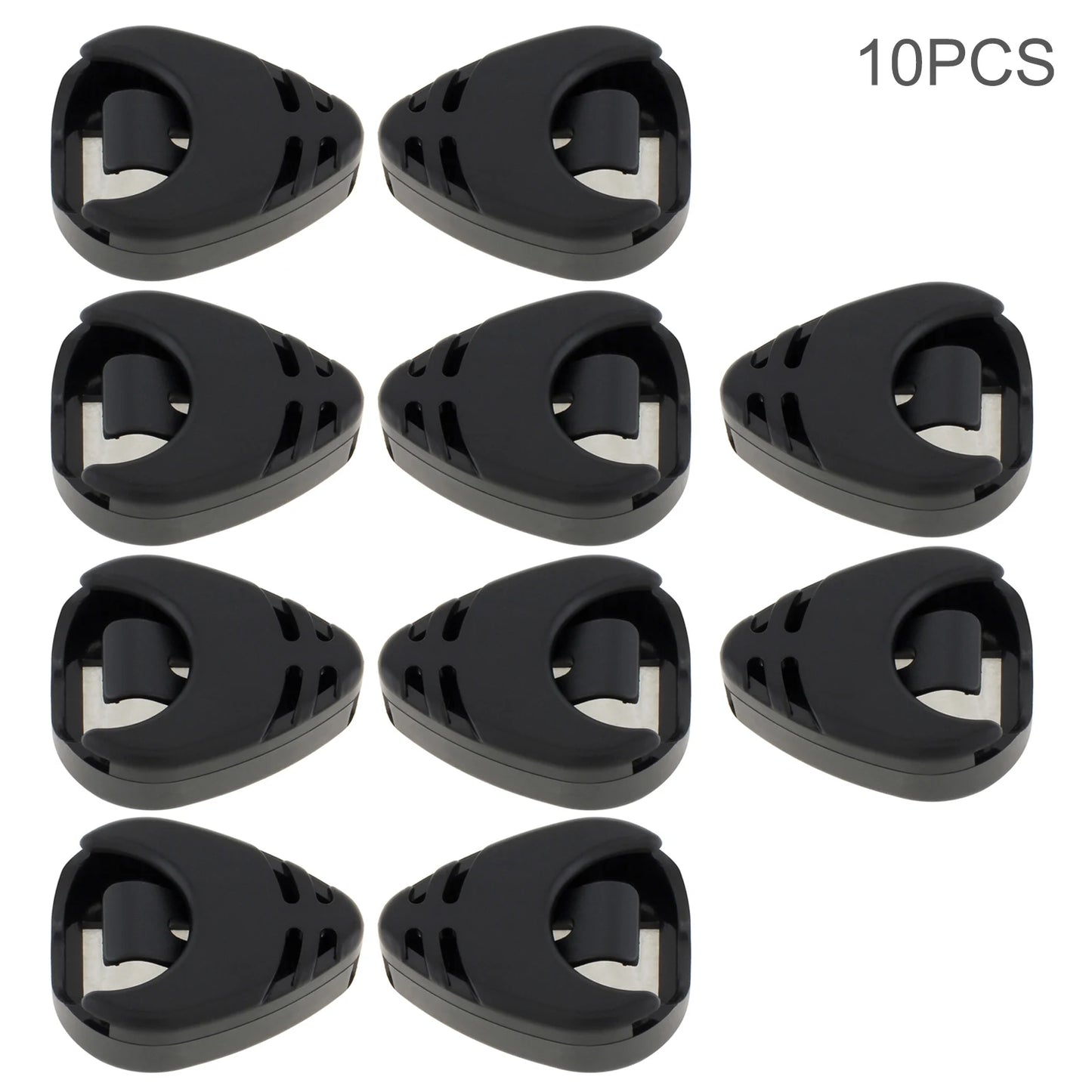 Black Plastic Stick on Guitar Pick Holder for Acoustic Ukulele / Guitar / Bass with Adhesive Back, Convenient Picks Placement - Premium pick holder from Lizard Vigilante - Just $8.99! Shop now at Lizard Vigilante