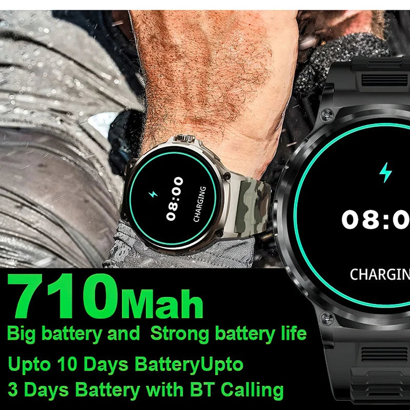 Smart Watch for Men | 1.85-Inch Ultra HD AMOLED Display | GPS Tracker & Fitness Monitor | Bluetooth Calling | 2024 New Model - Premium smartwatch from Lizard Vigilante - Just $64.99! Shop now at Lizard Vigilante