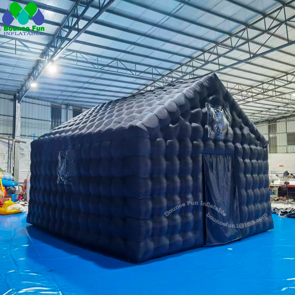 Commercial Black Portable Inflatable Nightclub Tent Cube – VIP Lounge, Wedding Marquee, Disco Tent for Parties and Events - Premium cube tent from Lizard Vigilante - Just $1931.99! Shop now at Lizard Vigilante