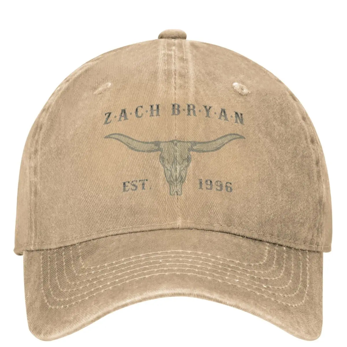 ZB Zach Bryan Bullhead American Heartbreak Tour Baseball Cap – Adjustable Sun Protection Hat for Country Music Fans - Premium hat from Lizard Vigilante - Just $25.88! Shop now at Lizard Vigilante