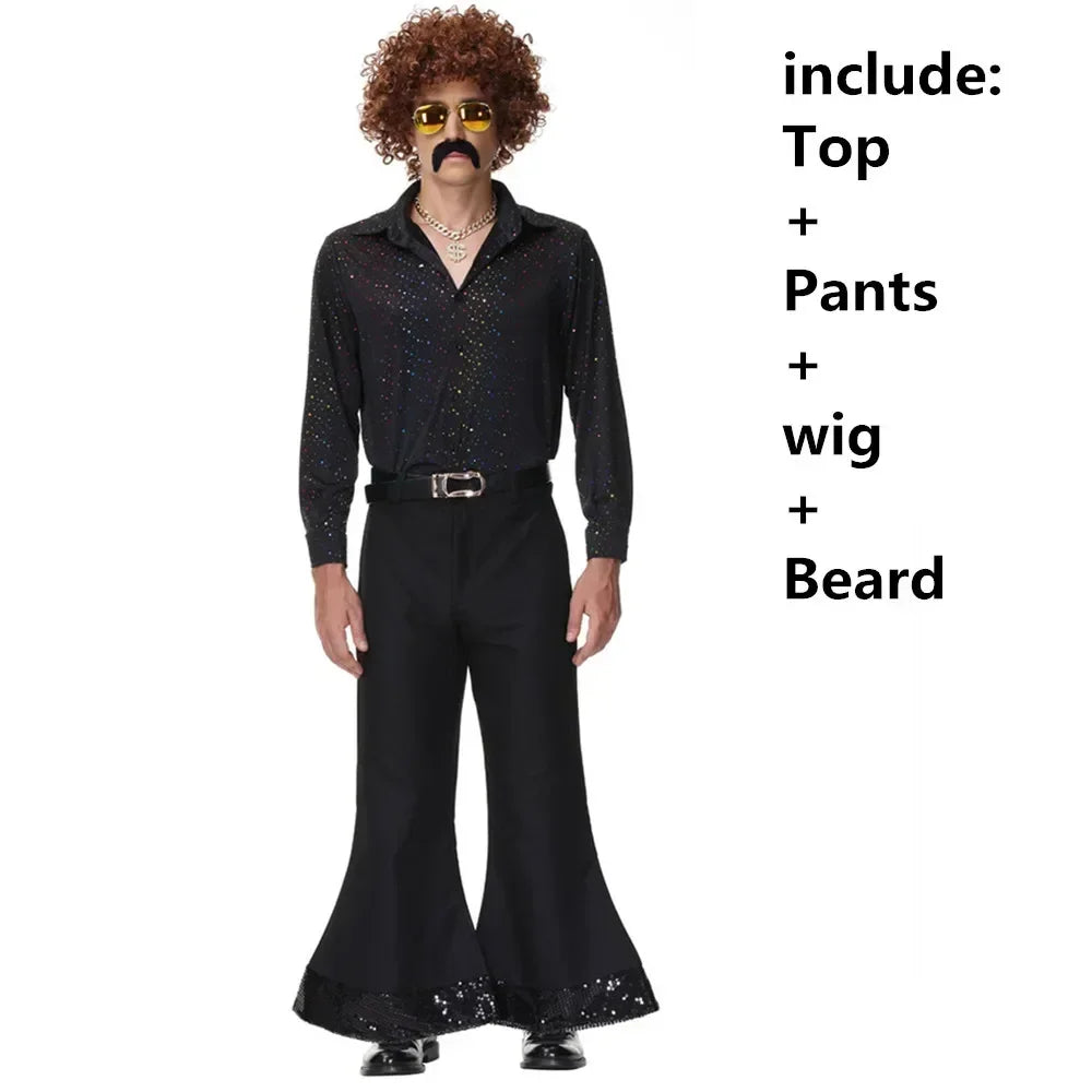 Retro 60s 70s Rock Disco Hippie Costumes: Perfect for Halloween, Carnival, and Parties - Premium  from Lizard Vigilante - Just $49.99! Shop now at Lizard Vigilante