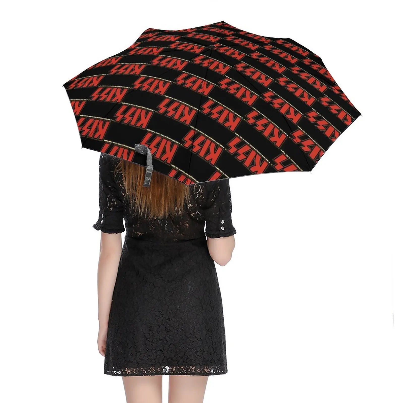 Kiss Logo Umbrella Rock Band Print Unique Windshield Sunshield Umbrella Folding Golf - Premium  from Lizard Vigilante - Just $45.99! Shop now at Lizard Vigilante