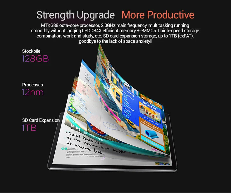 Lenovo Tab K10 M11 TB330FU 6/8+128GB Zhaoyang Tablets K10 MediaTek Helio G88 Global Rom Support OTA 10.95-inch Screen GPS WIFI