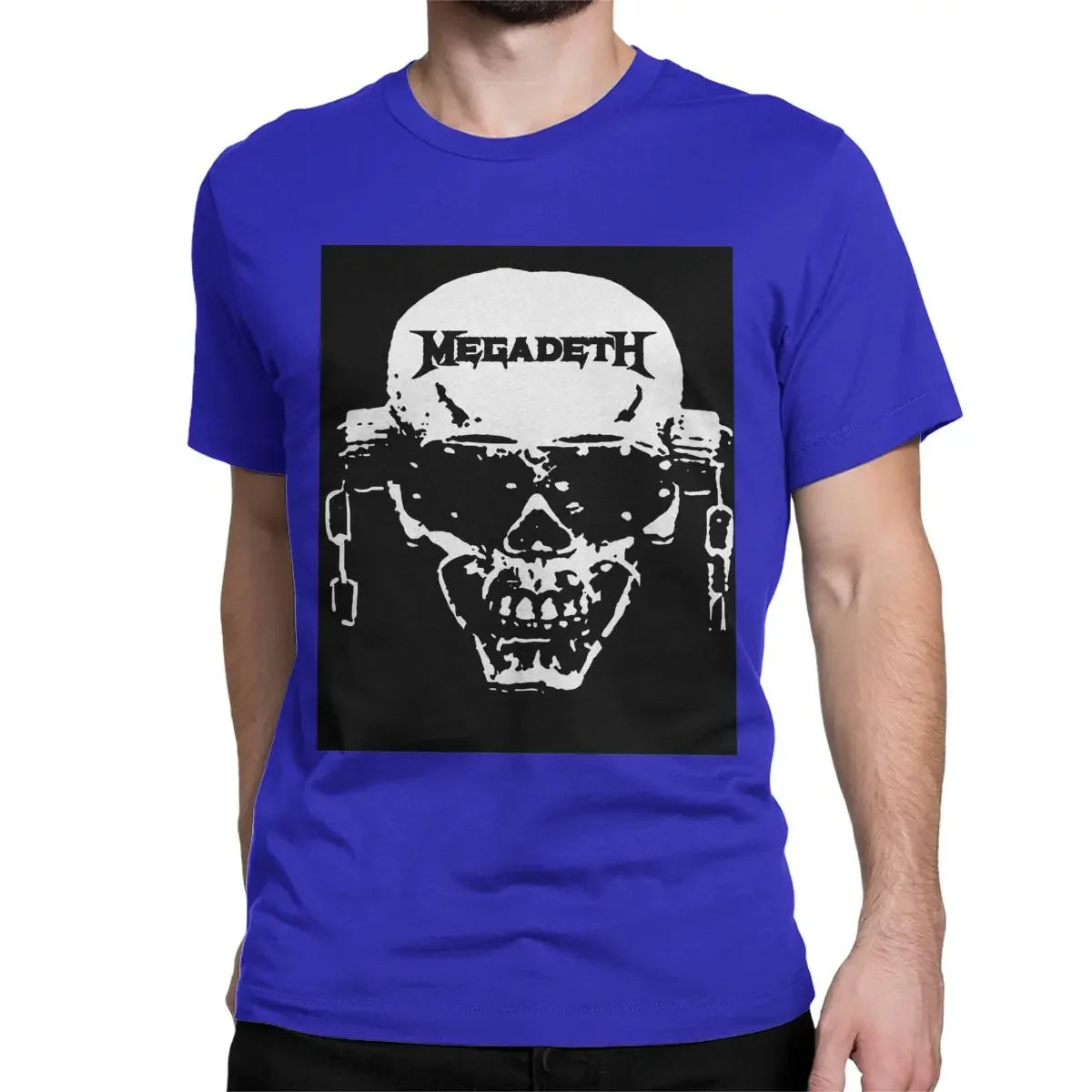 Unisex Megadeth Rock Band T-Shirt – 100% Cotton Casual Short Sleeve Tee for Music Fans - Premium T-Shirts from Lizard Vigilante - Just $24.88! Shop now at Lizard Vigilante