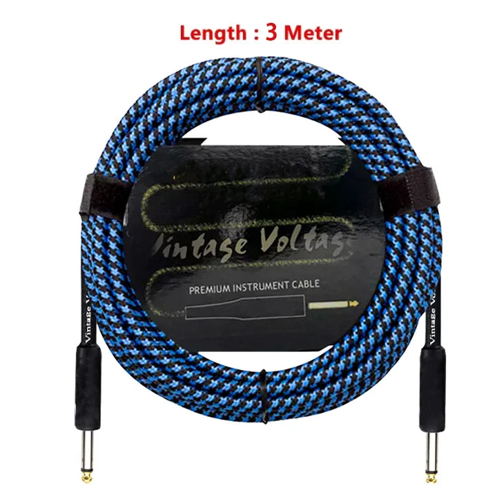 Guitar Cable Wire Cord Jack Line Bass Electric Box Audio Cable Noise Reduction Line Shielded Cable 3/6/10 Meters - Premium cable from Lizard Vigilante - Just $14.99! Shop now at Lizard Vigilante