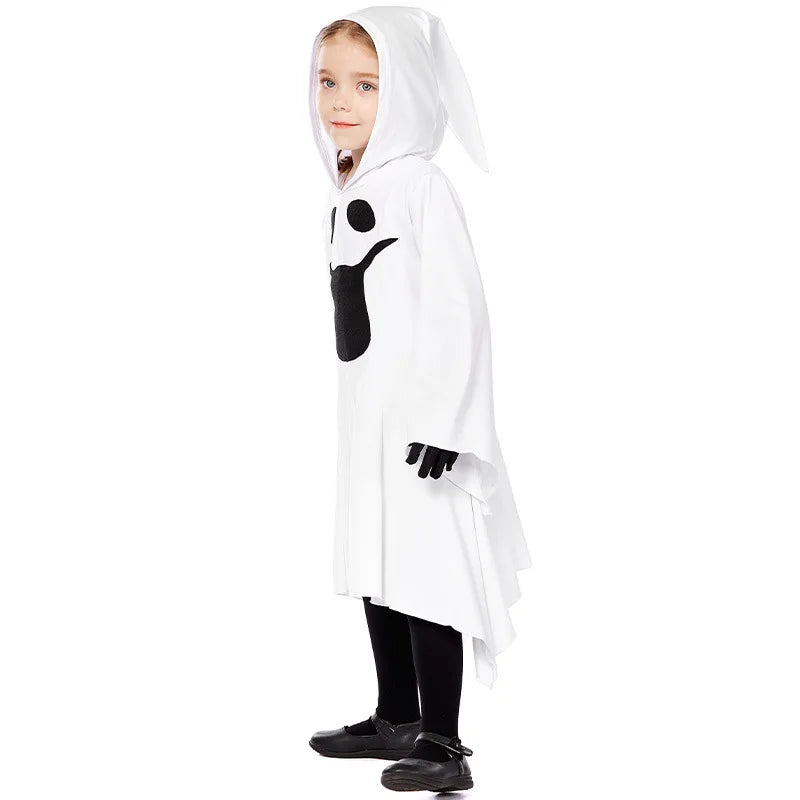 Halloween Children's Day Cosplay Small Ghost Costume Girl Cute Printed Dress Funny School Stage Costumes Performance Clothes - Premium Cosplay Costumes from Lizard Vigilante - Just $28.88! Shop now at Lizard Vigilante