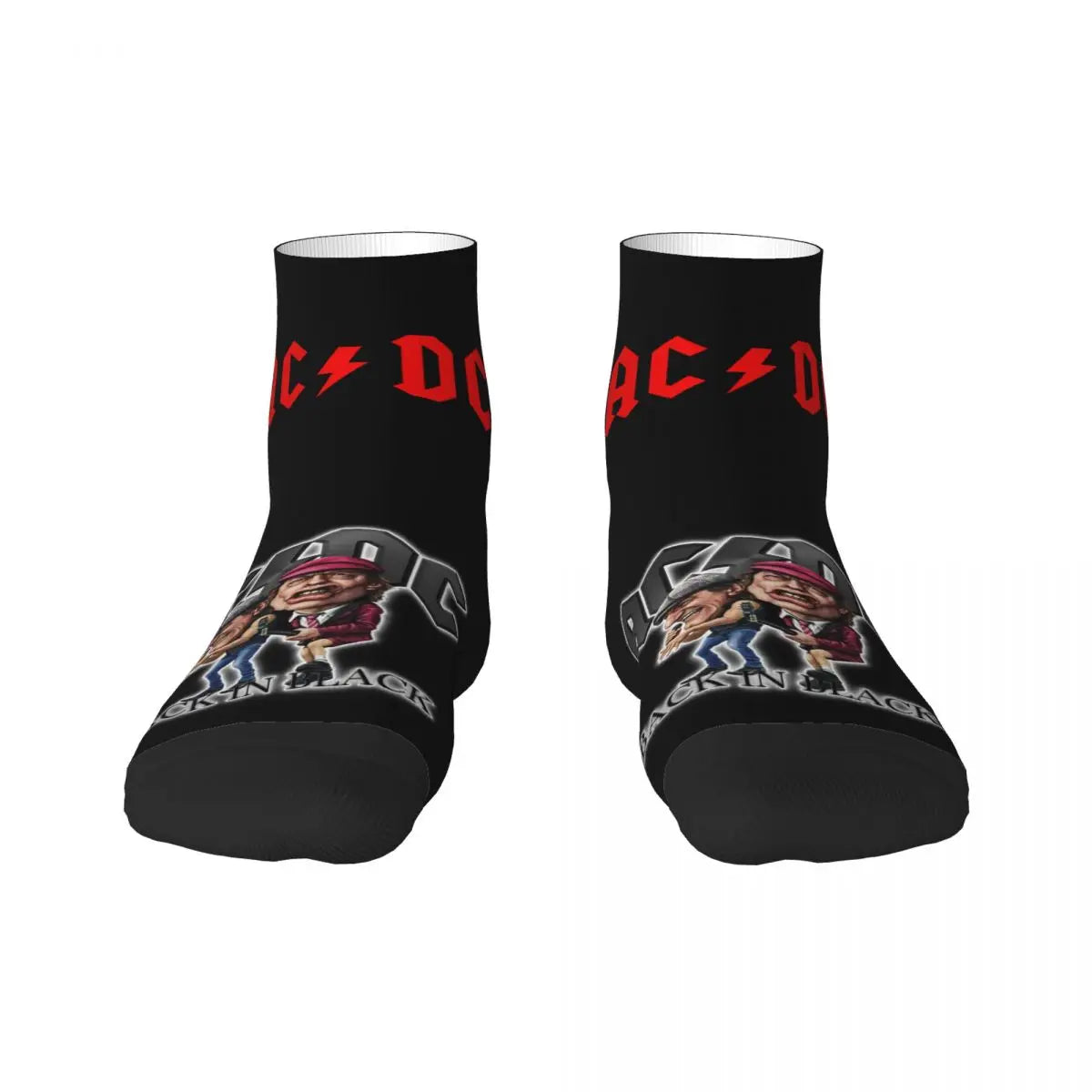 Heavy Metal AC DC Men Women Crew Socks Unisex Cool 3D Print Vintage Rock Dress Socks - Lizard Vigilante