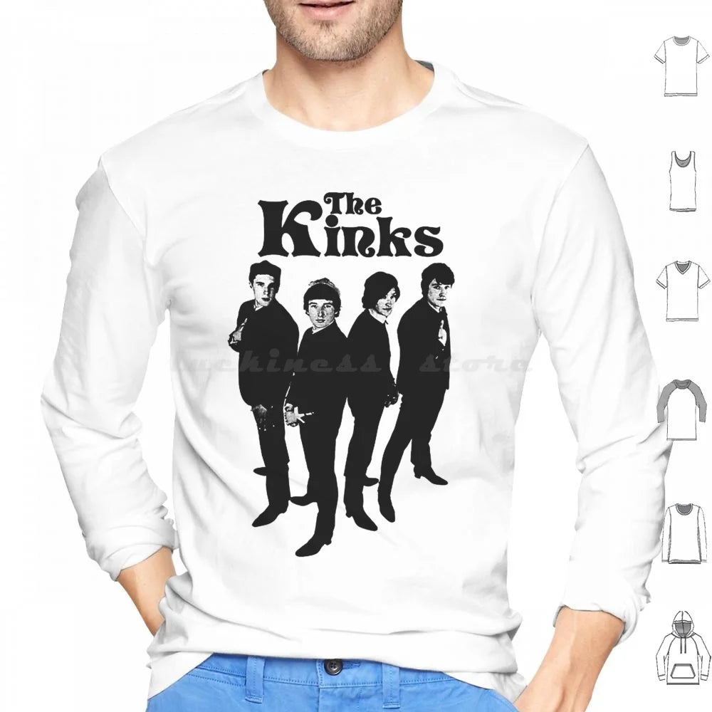 The Kinks - Vintage Rock Band Hoodie - Premium tshirt from Lizard Vigilante - Just $32.99! Shop now at Lizard Vigilante