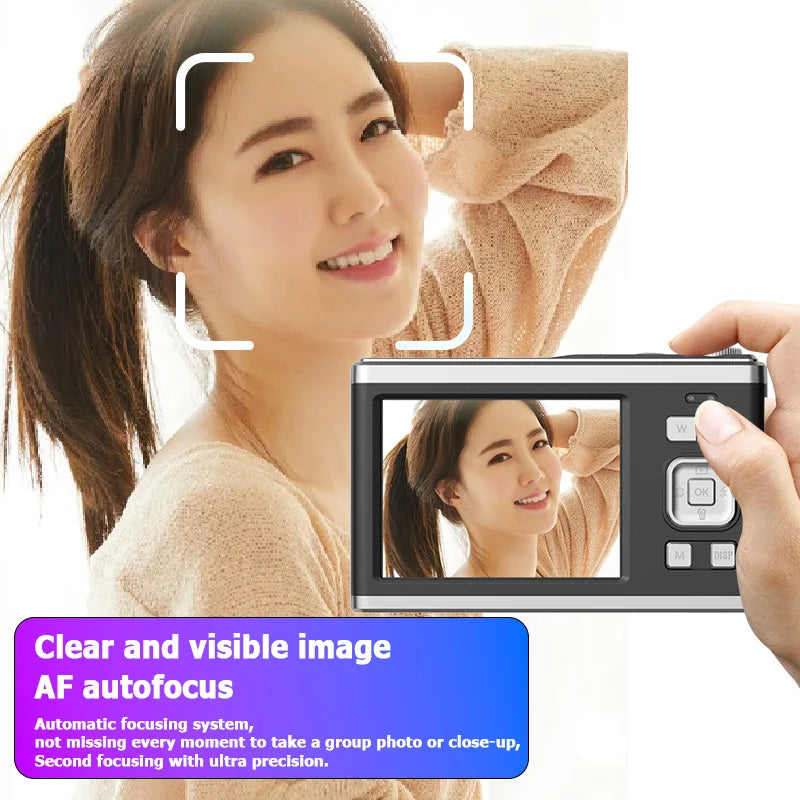 K23 0GB-128GB Dual screen digital camera 4K telescopic lens 16x optical zoom waterproof camera selfie beauty home camera