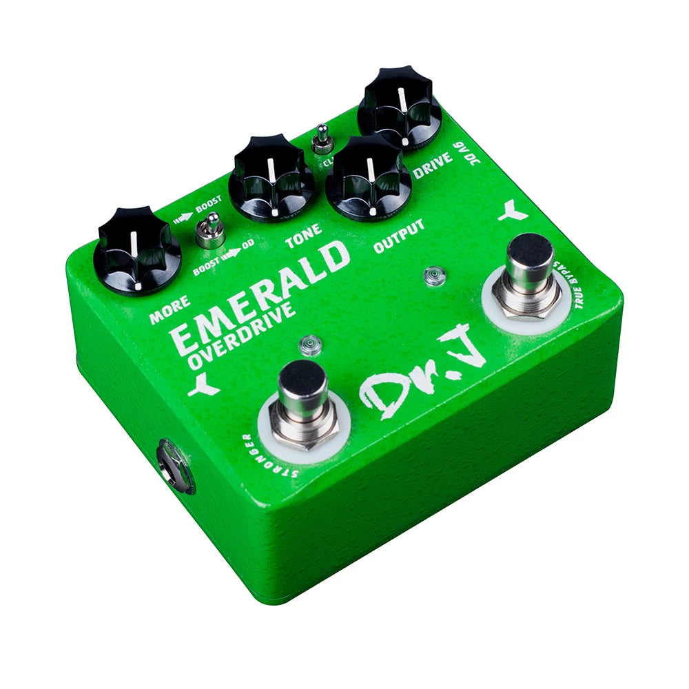Joyo Dr. J Series D60 Emerald Overdrive Pedal Warm MOSFET/Diode Clip True Bypass With 15dB Boost Green