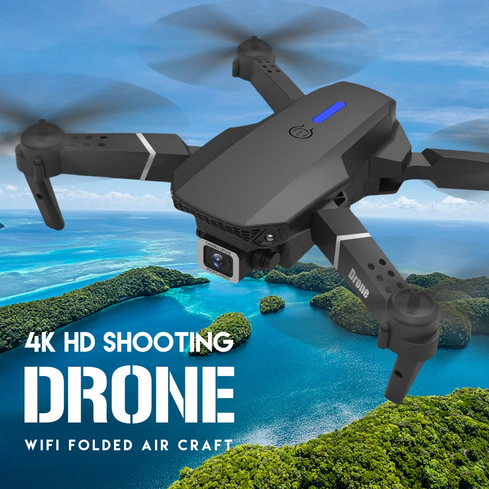 2024 E88Pro 4K HD RC Drone – Foldable Quadcopter with 1080P Wide-Angle Dual Camera, WIFI FPV, Altitude Hold, Trajectory Flight, Gift for Kids & Adults - Premium drones from dsers - Just $38.88! Shop now at Lizard Vigilante