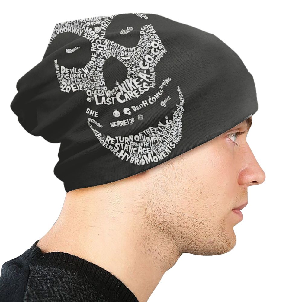 Misfits Horror Punk Rock Knit Beanie – Unisex Winter Skull Cap for Men & Women - Premium beanie from dsers - Just $19.99! Shop now at Lizard Vigilante