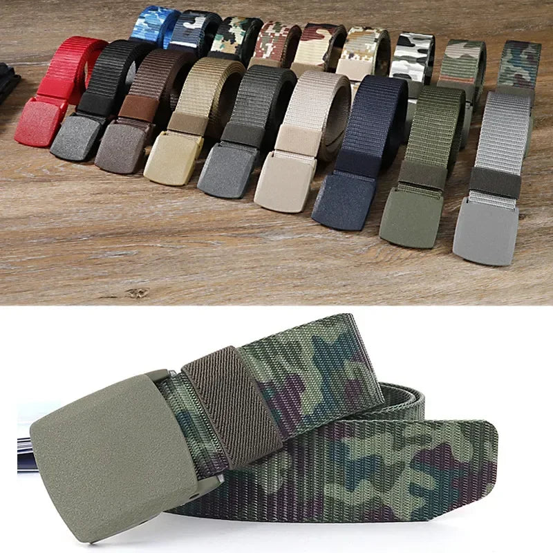 NICSEEYOU Casual Camo Belts - Versatile Fabric Belts for Men and Women - Premium belt from Lizard Vigilante - Just $15.88! Shop now at Lizard Vigilante