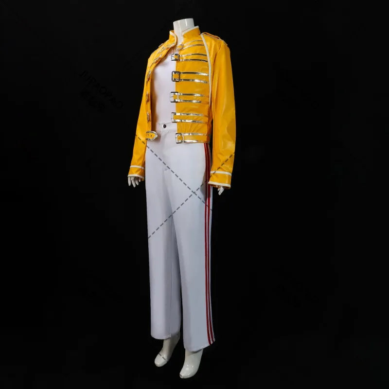 Freddie Mercury Cosplay Costume | Queen Lead Singer Outfit - Premium costume from Lizard Vigilante - Just $98.88! Shop now at Lizard Vigilante