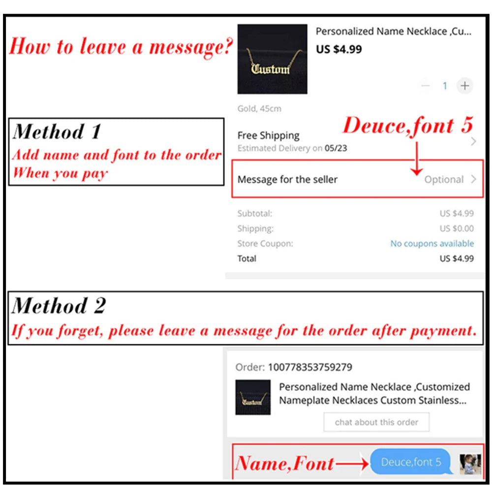 DHQH Customized 3D Name Necklace with Crown Personalized Double Layer Pendant Flat Chain Women's Stainless Steel Jewelry Gift