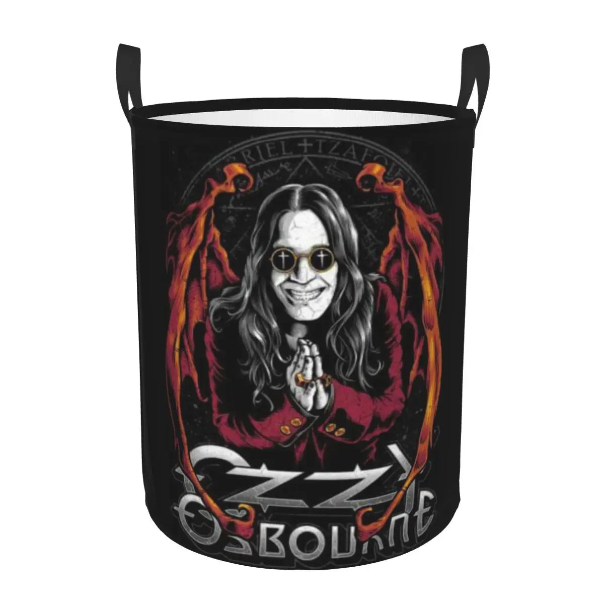 Ozzy Osbourne Prince of Darkness Laundry Basket | Foldable Heavy Metal Band Rock Toy Clothes Hamper | Storage Bin for Kids Nursery - Premium laundry basket from Lizard Vigilante - Just $19.99! Shop now at Lizard Vigilante