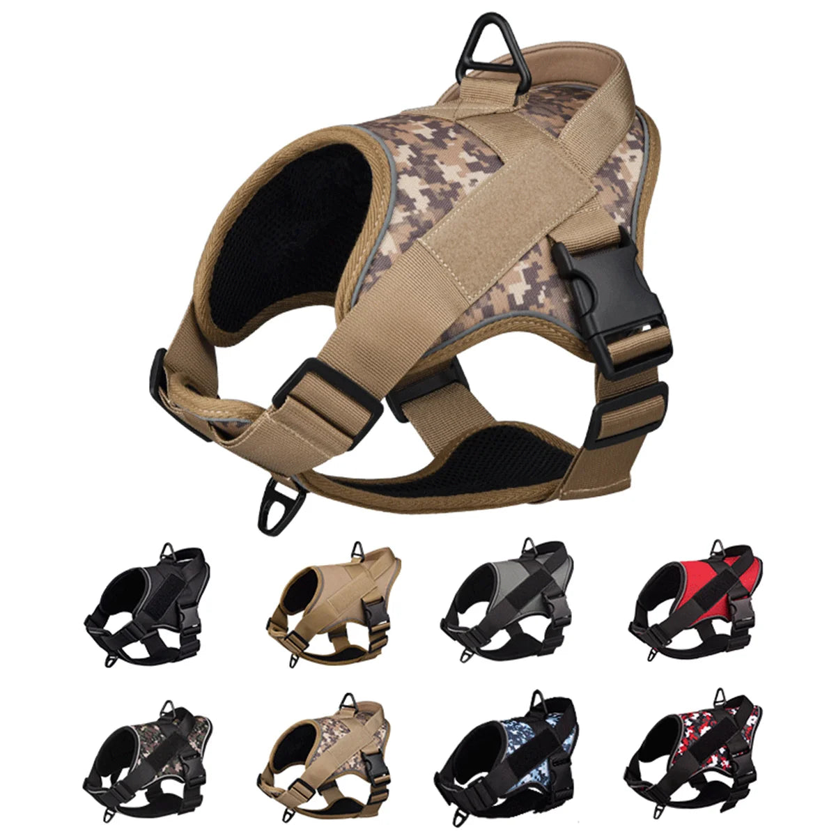 Reflective Chest Dog Harness for Dogs No Pull Dog Breathable Vest Adjustable Puppy Harness Pet Supplies - Premium dog harness from Lizard Vigilante - Just $22.99! Shop now at Lizard Vigilante