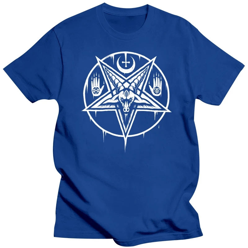 BAPHOMET Pentagram T-Shirts Swedish Music Group Metal Nation Tee - Premium t-shirt from Lizard Vigilante - Just $23.99! Shop now at Lizard Vigilante