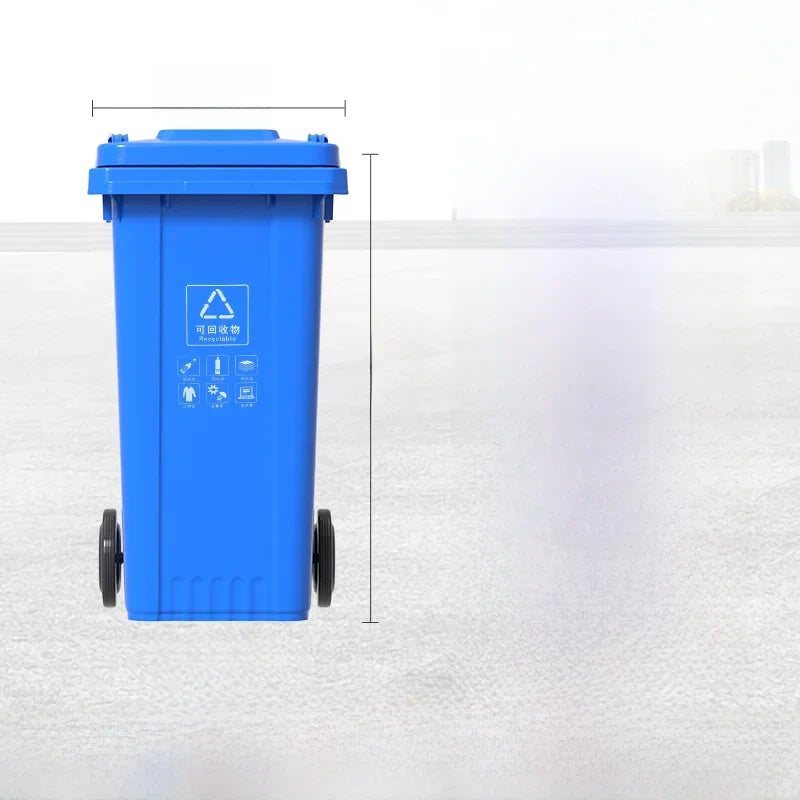 Large Capaci Outdoor Kitchen Waste Bin 240L with Wheels for ering Commercial Use Big Size Tra Can Recycling Bin