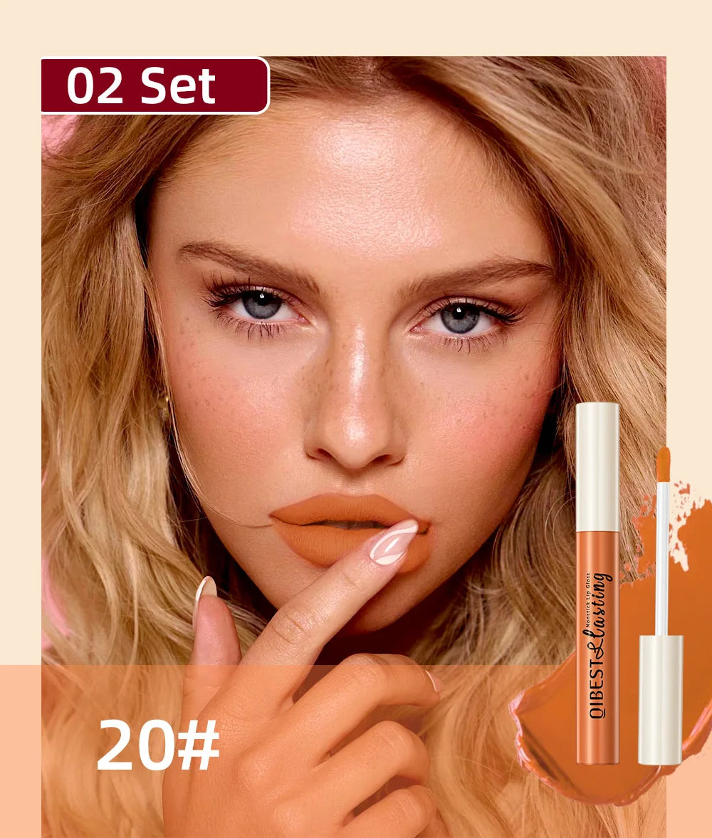 Luxury Matte Lip Gloss Set 12 Waterproof Shades Non Sticky Long Lasting Lipstick Kit For Daily Party Makeup