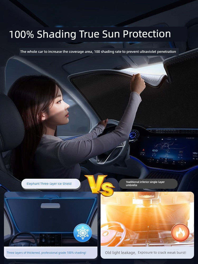 Sun Protection Thermal Insulation Cover Glass Sunshade Cooling Car - Premium Windshield sunshade from Lizard Vigilante - Just $5.99! Shop now at Lizard Vigilante