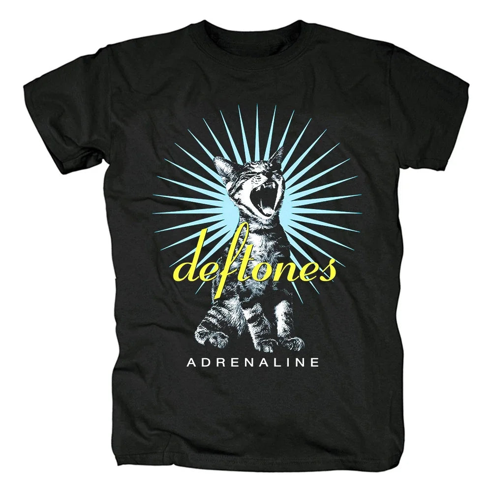Deftones 2025 Cotton Band T-Shirt – Oversized Hip Hop Rock Tee For Men And Women