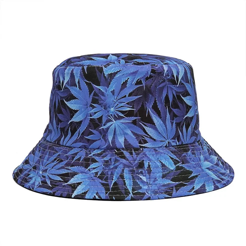 Summer Sun Protection Bucket Hat for Men Women Panama Cap Print Hip Hop Gorros Fishing Fisherman Hat Double Side Wear Fashion - Premium T-Shirts from Lizard Vigilante - Just $7.99! Shop now at Lizard Vigilante