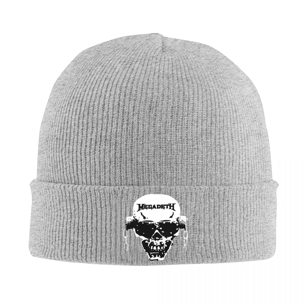 Megadeth Rock Metal Knit Beanie – Unisex Acrylic Winter Hat, Warm and Stylish Hip Hop Cap - Premium beanie from Lizard Vigilante - Just $22.88! Shop now at Lizard Vigilante