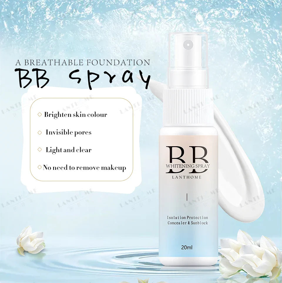 BB Whitening Spray Skin Brightening Moisturizing BB Cream Face Foundation Nourishing Skin Care Beauty Cosmetics