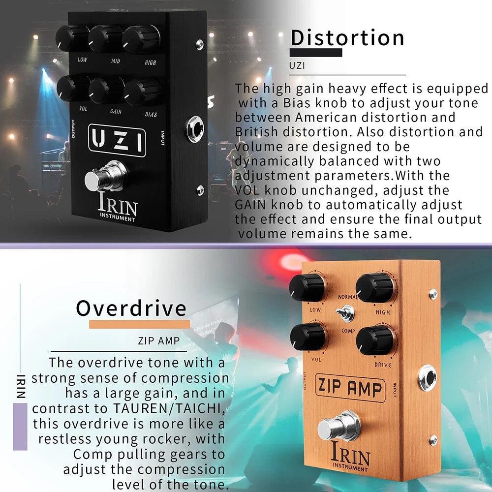 IRIN Electric Guitar Pedal Overdrive Distortion Speakers Analog Classic British Rock Guitar Effect Pedal Guitar Accessories - Lizard Vigilante