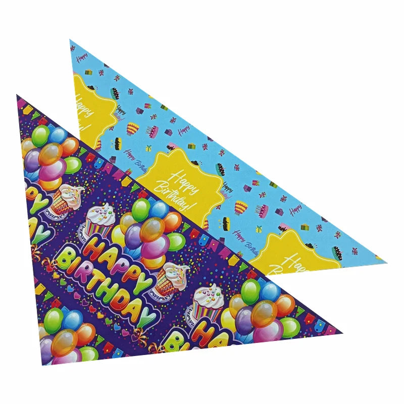 Dog Birthday Boy&Girl Bandana Pet Happy Birthday Party Supplies Triangle Bibs Scarf Accessories For Doggy Large Dog