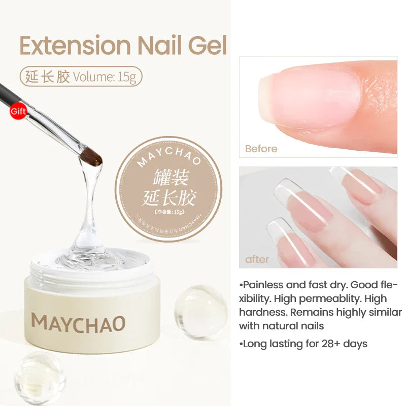 MAYCHAO 15G Nail Gel Polish Multifunctional Mixing Gel Base Coat Primer UV LED  Enhancer  Soak Off Semi Permanent Nail Art Varni
