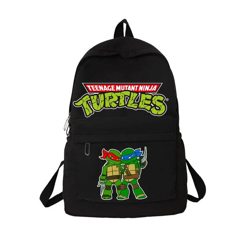 Ninja Turtles Waterproof Backpack – Solid Color High-Capacity Trendy School Bag for Kids - Premium backpack from Lizard Vigilante - Just $29.88! Shop now at Lizard Vigilante