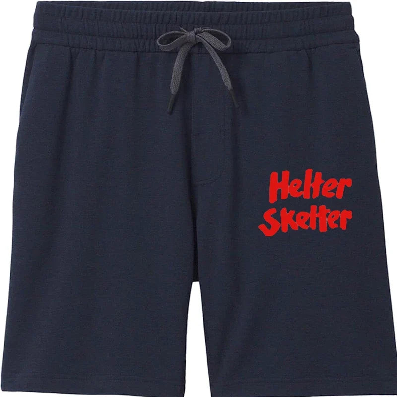 Helter Skelter Book Charles Manson Logo Shorts Black White Unisex Beatle Song - Premium shorts from Lizard Vigilante - Just $28.39! Shop now at Lizard Vigilante