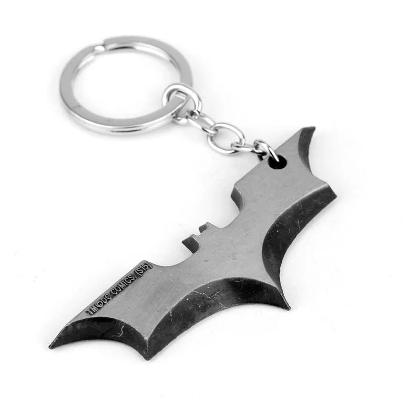 DC Batman Metal Keychain | Gothic Hero Badge Pendant Keyring For Cars, Bags & Heavy-Metal Souls